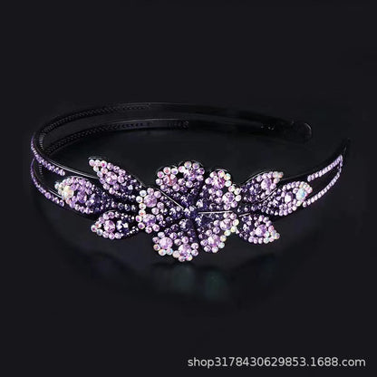 Headband spring and summer light luxury single flower headdress