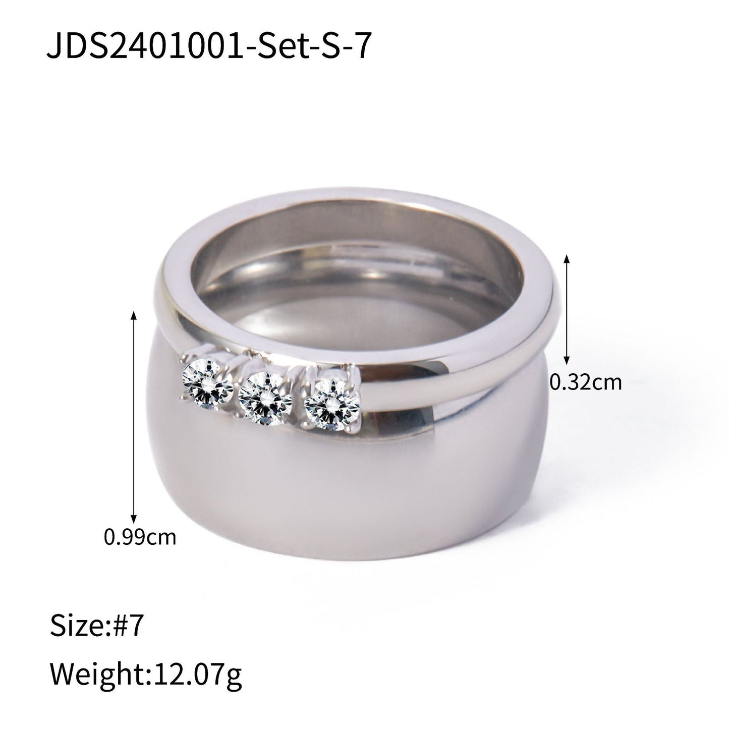 Juego de anillos en espiral simples 