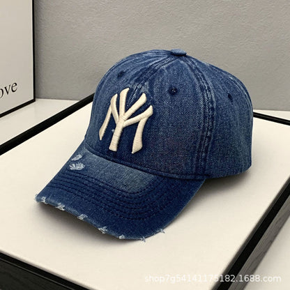 Trendy Denim Baseball Cap Soft Top
