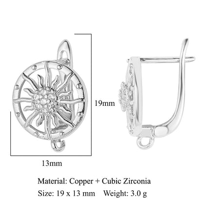 Round shell women's ear buckle
