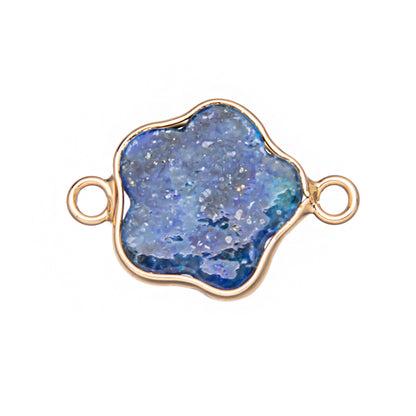 Pingente de flor de cristal com seis pétalas 