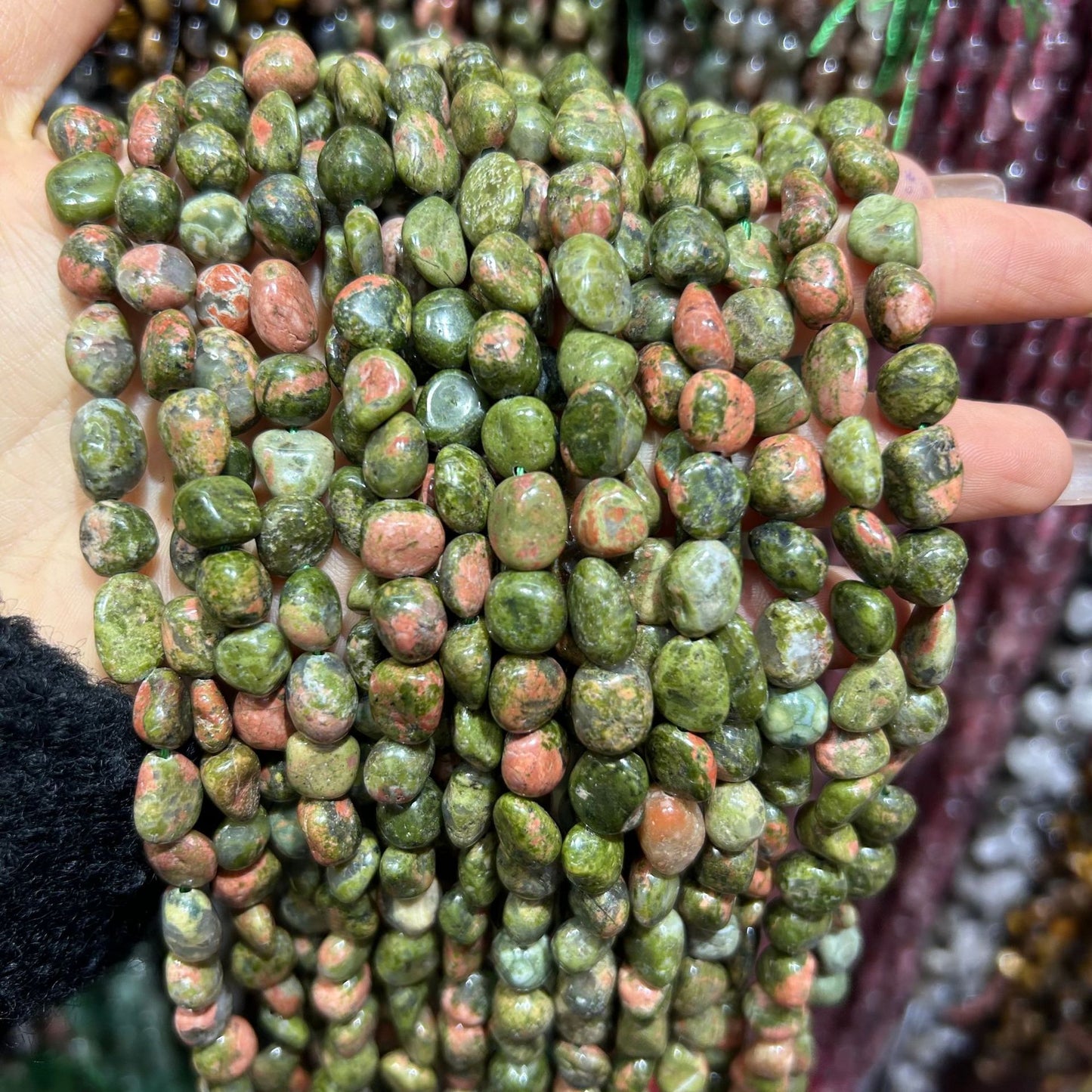 Ágata de cristal de ametista de pedra natural de 5-8 mm 