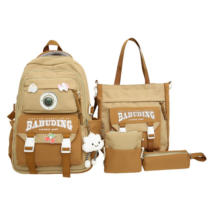 Backpack large capacity load reduction spine protection