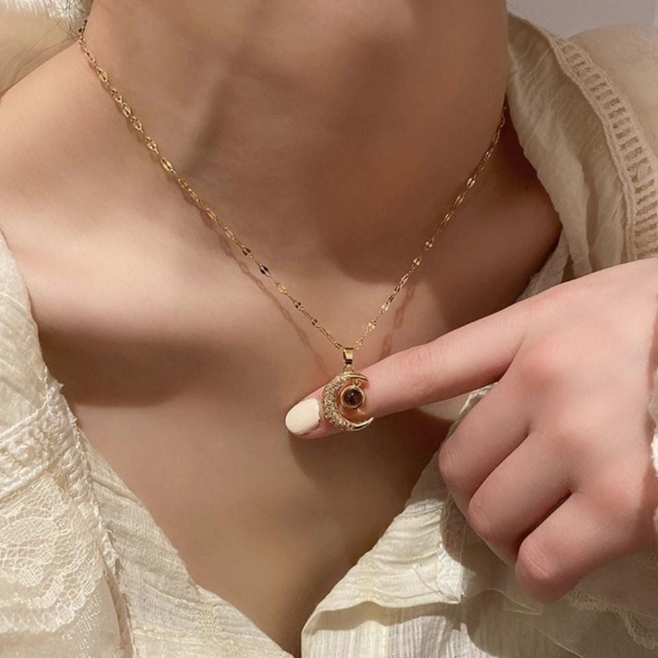 Star Moon Pendant Necklace