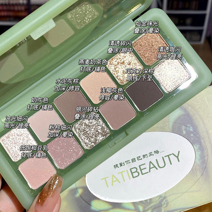 Paleta de sombras de ojos de 12 colores 