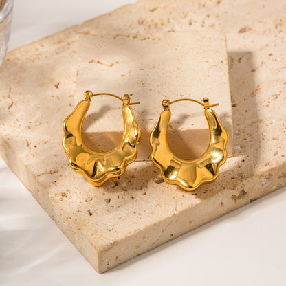 French hoop earrings