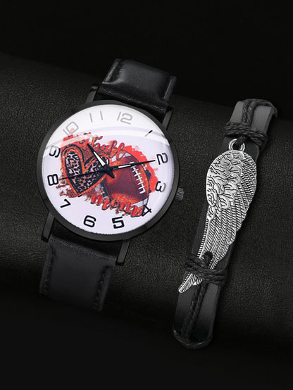 Pointer alloy watch bracelet set