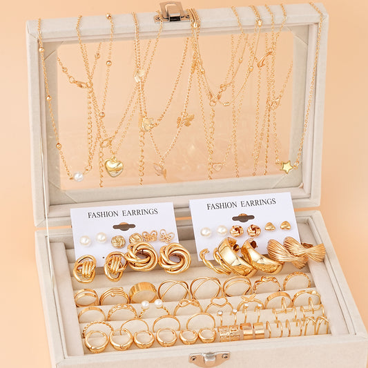 Geometric Butterfly Jewelry Set