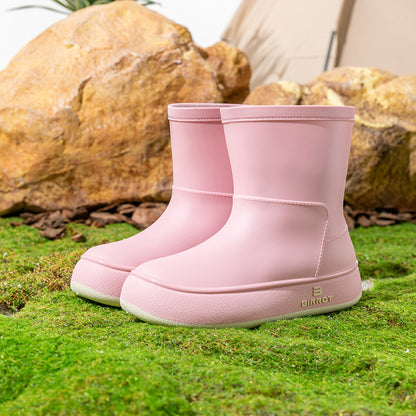 rain shoes short waterproof glue shoes