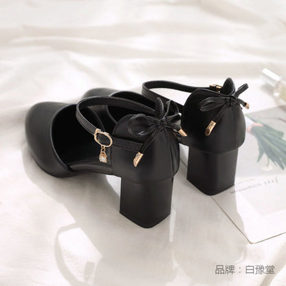 Thick heel high heels children