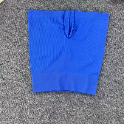 High waist hip lift tight gym pants threaded sweatpants