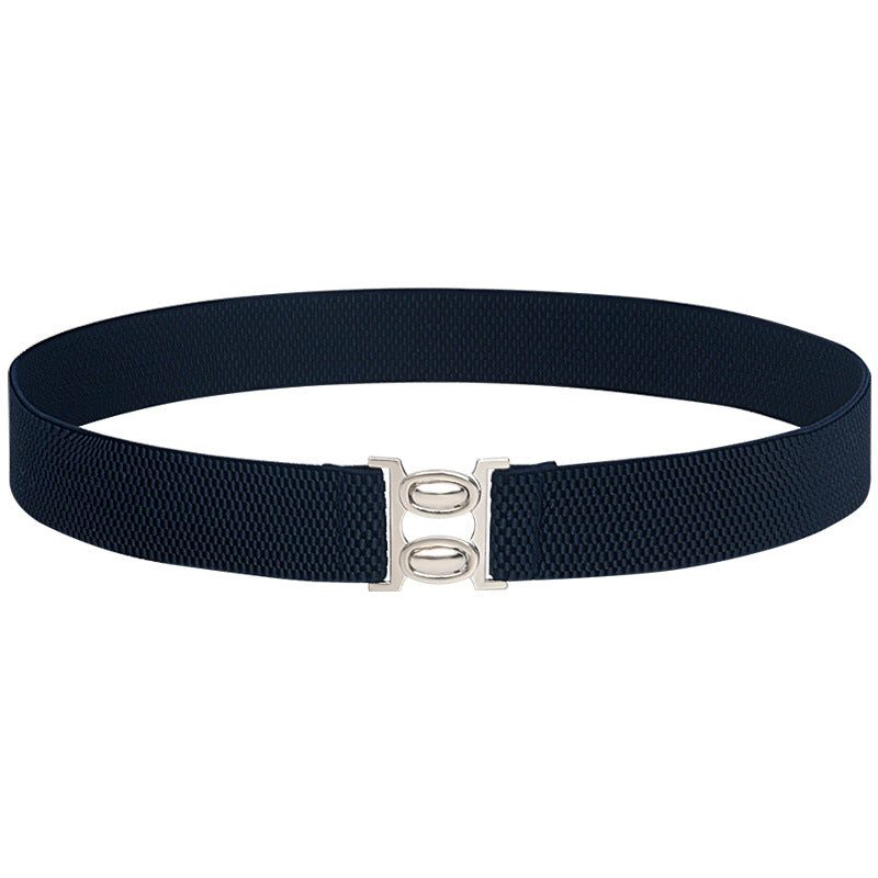 Elastic belt female black