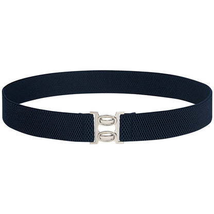 Elastic belt female black