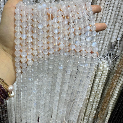 6-10mm natural Sri Lanka 5A blue moonstone crystal