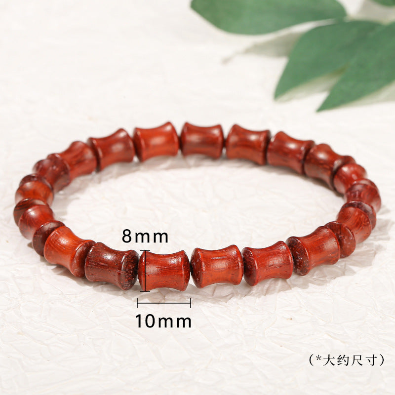 African Rosewood Slub Bead Bracelet