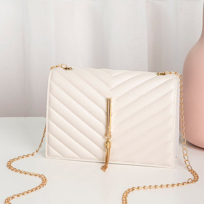 V pattern pressure grid pillow bag