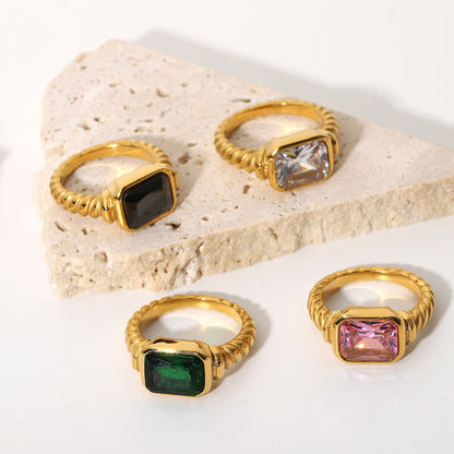 Twisted Spiral Ring Jewelry