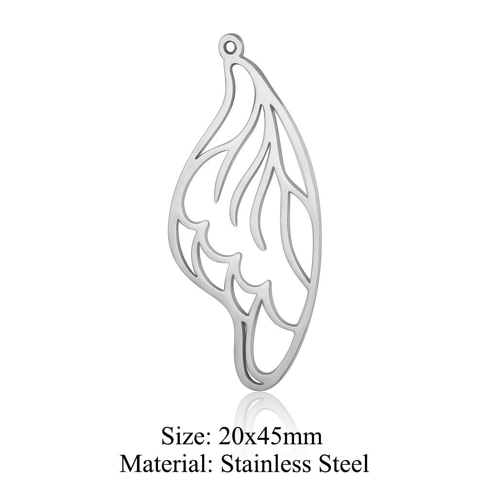 5 pcs/bag wings butterfly titanium steel pendant moth DIY
