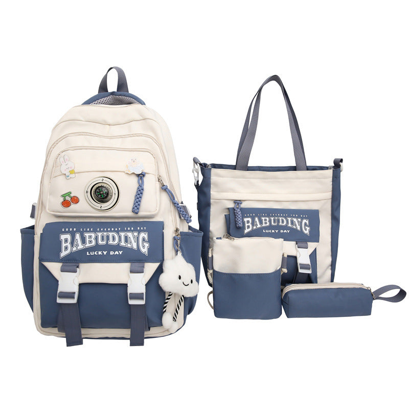 Backpack large capacity load reduction spine protection