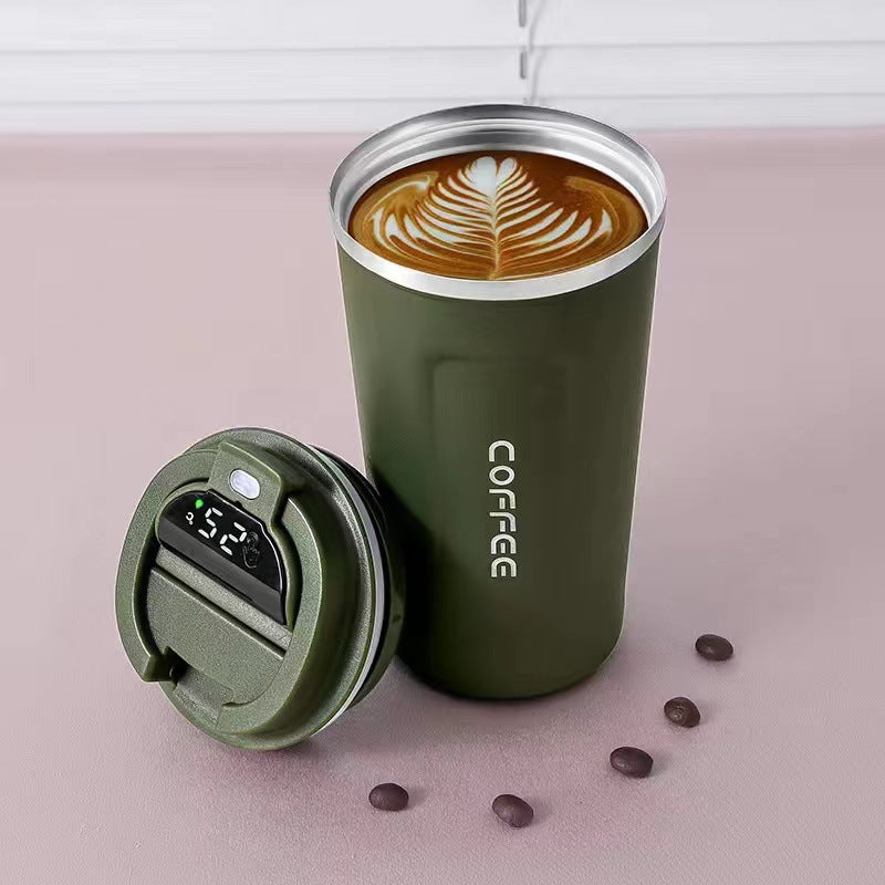 Smart display temperature coffee