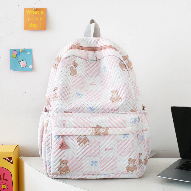 Campus style student backpack large capacity