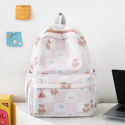 Campus style student backpack large capacity