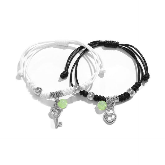 Luminous Weave Couple Bracelet
