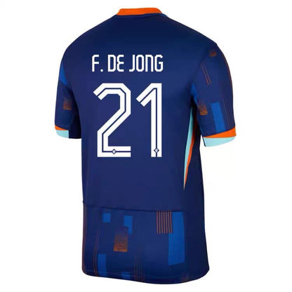 24 Euro Netherlands Home Van Dijk Short Sleeve Simmons De Jong Depay Jersey