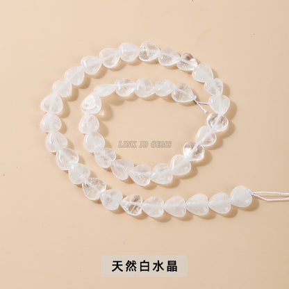 10 * 4Mm peach heart loose beads