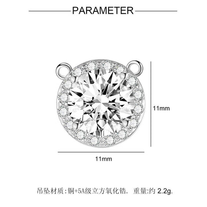 Colgante de collar entrelazado con espigas de trigo 