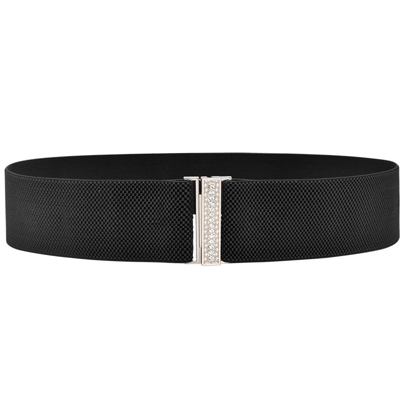 Elastic rhinestone belt elastic