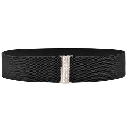 Elastic rhinestone belt elastic