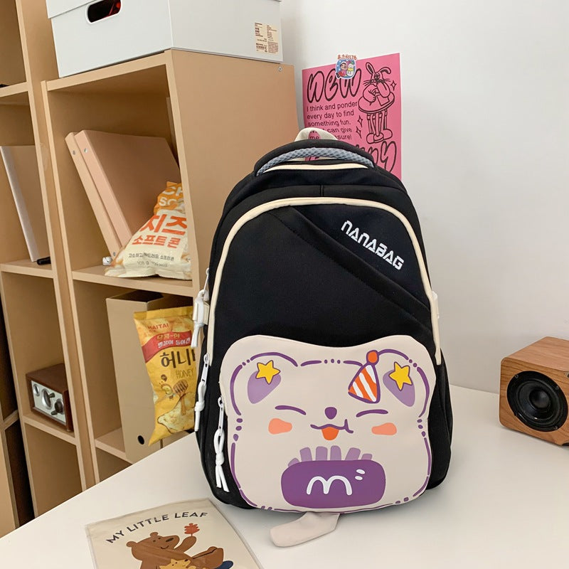 Cute cartoon student school bag large capacity backpack