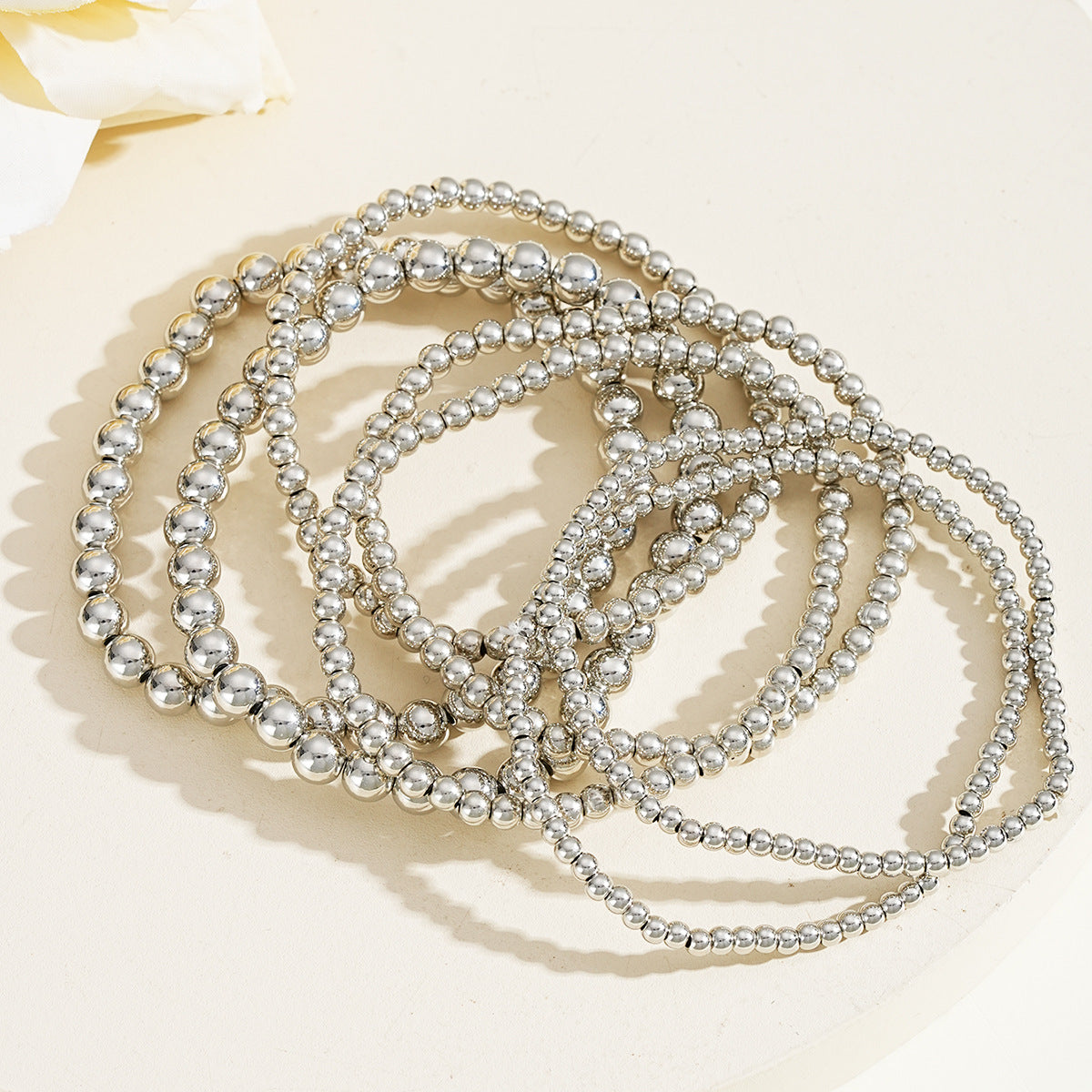 Beaded Stretch Bracelet Set (7-Piece)