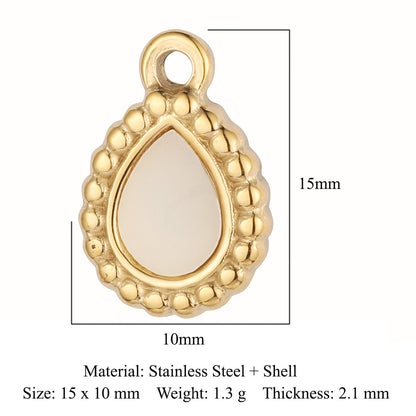 Accessories African jade stainless steel pendant