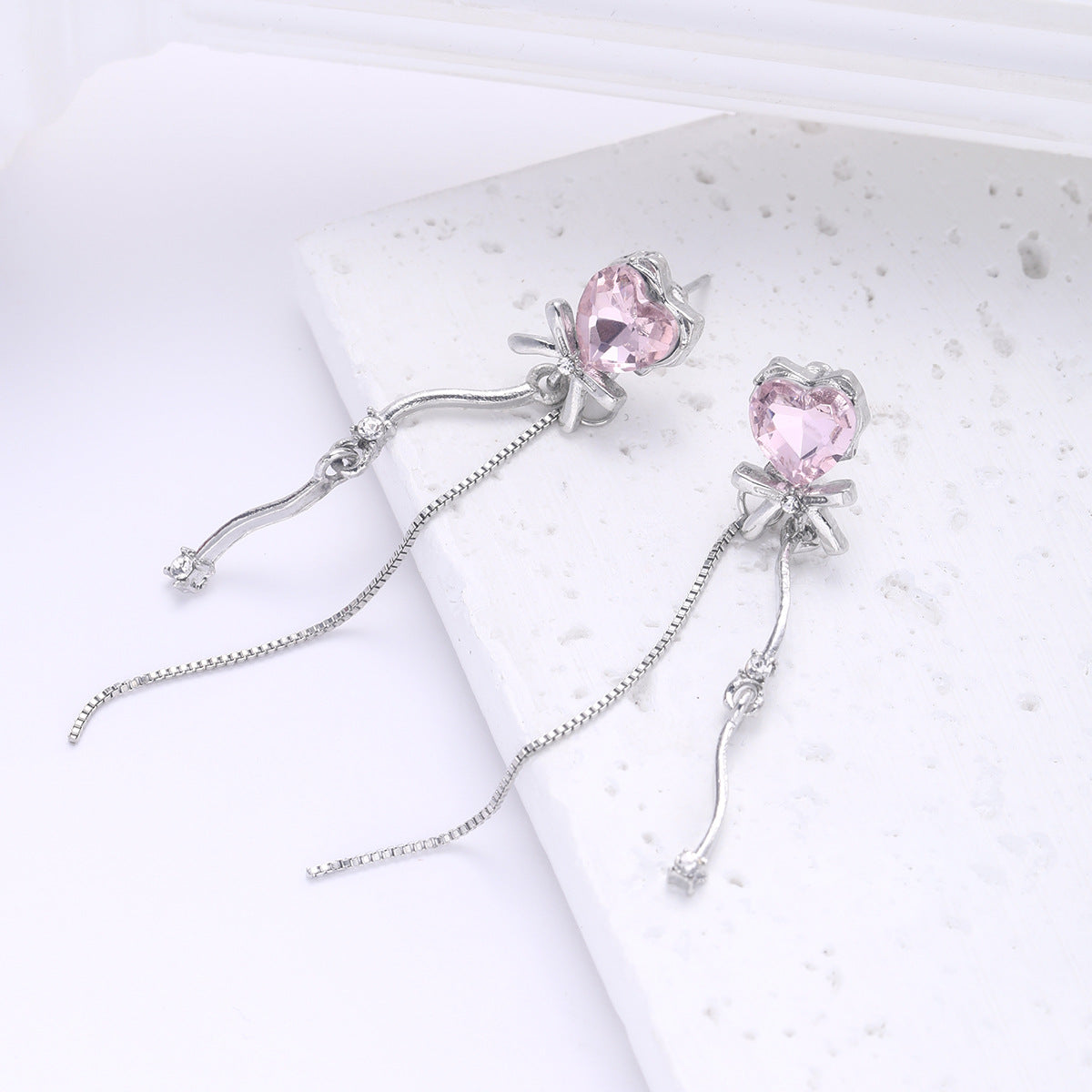 Bow Love Fringe Earrings