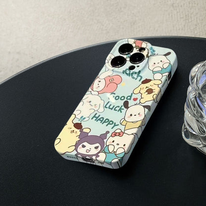 Donald Duck Film Case iPhone15 Pro 13 XR SpongeBob Couple Cover