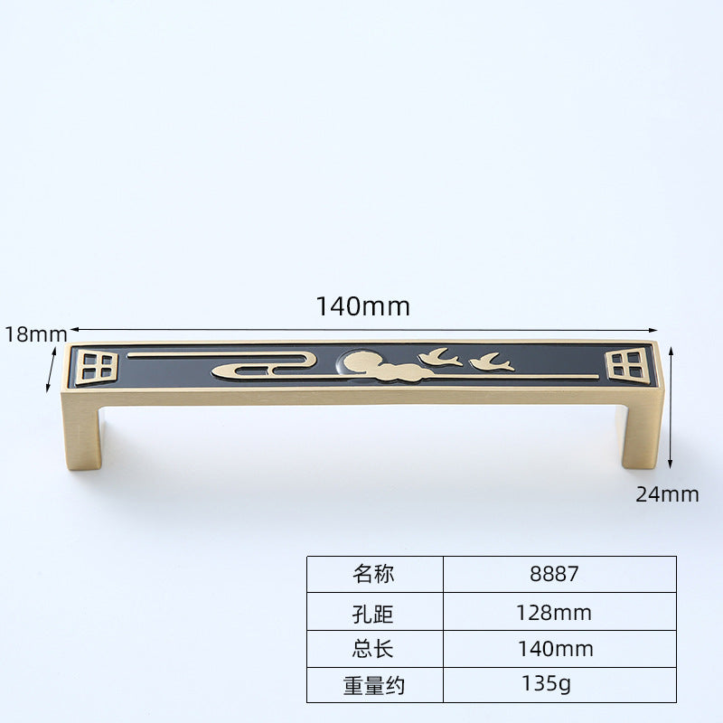 Chinese black copper handle