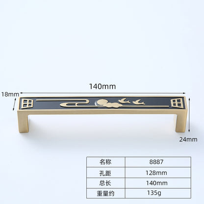 Chinese black copper handle