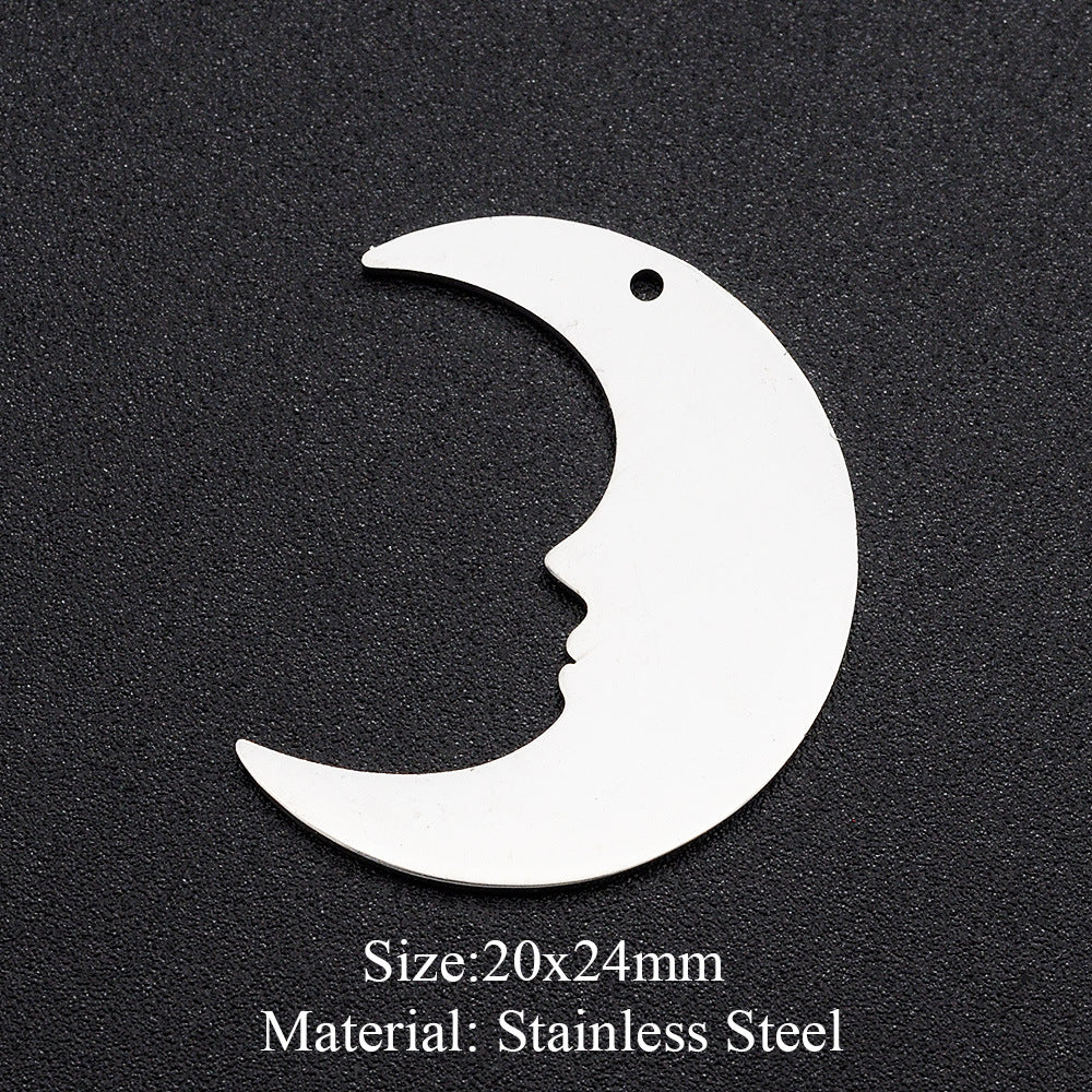 5 pcs/pack moon geometry accessories DIY pendant