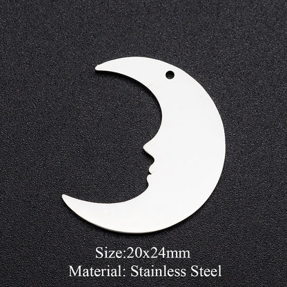 5 pcs/pack moon geometry accessories DIY pendant