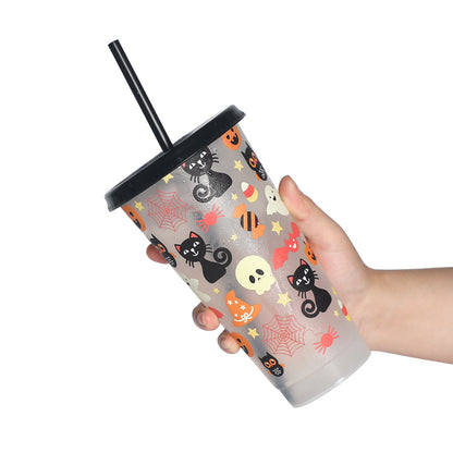 710Ml temperature-sensitive plastic color-changing cup