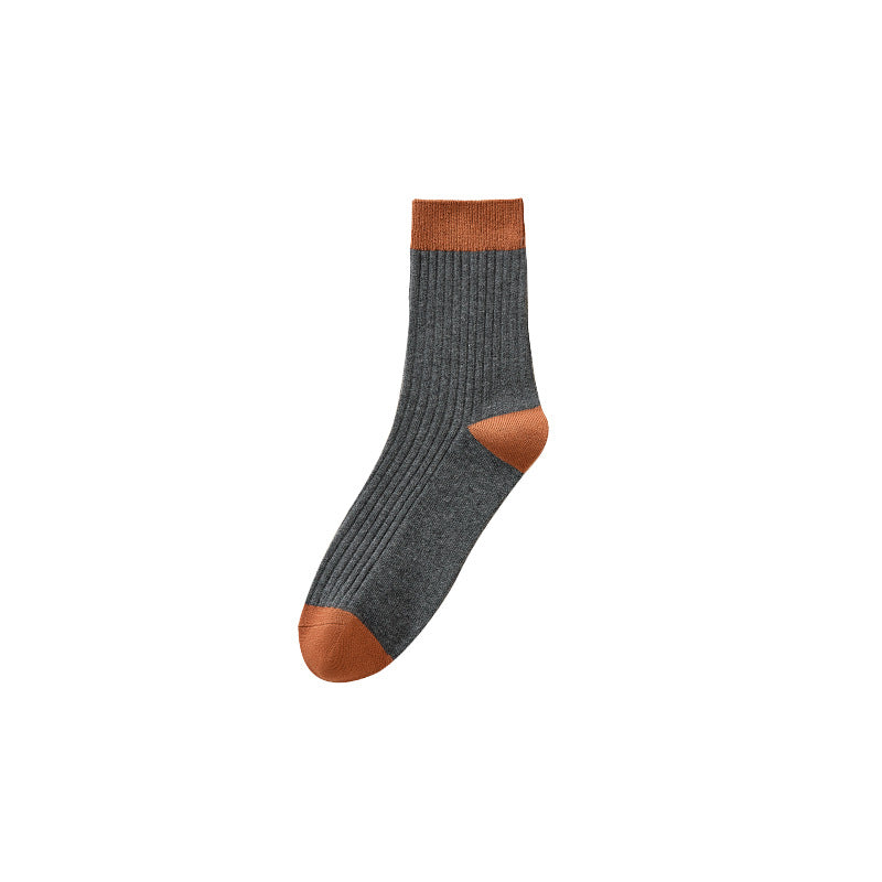 Calcetines de algodón antiolor gruesos para hombre de primavera y otoño 