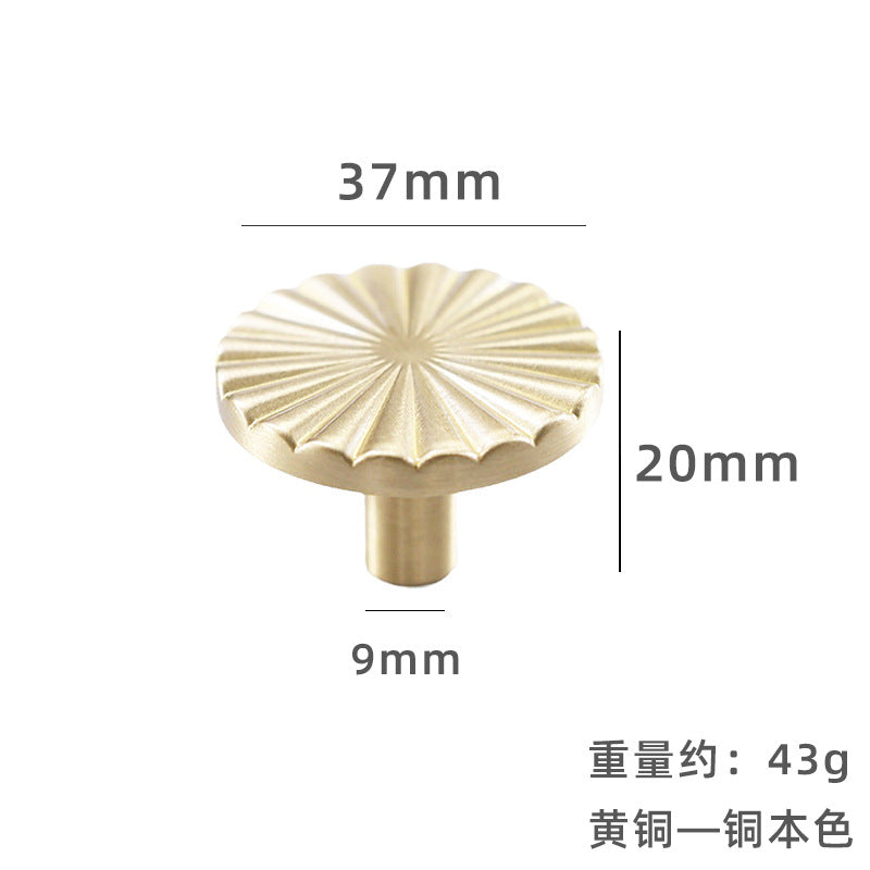Sunflower pure brass handle