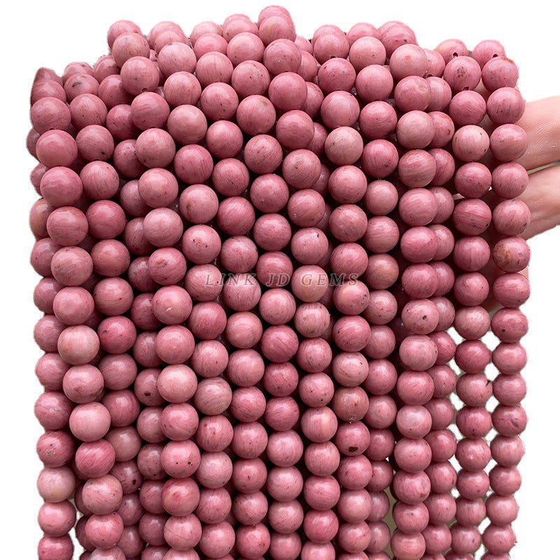 7A natural rosestone round beads