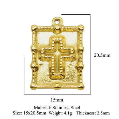 3pcs/pack Stainless steel geometric love sun pendant