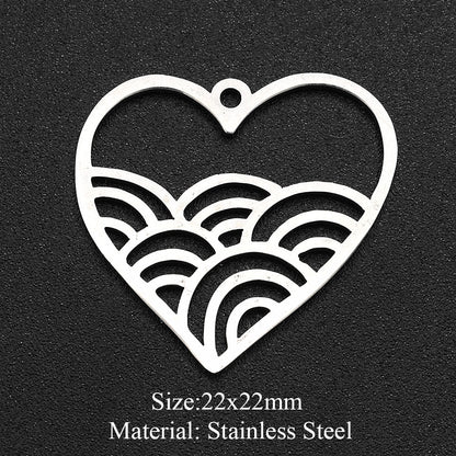 5 pcs/pack moon geometry accessories DIY pendant