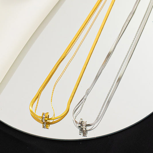 Transfer ring necklace