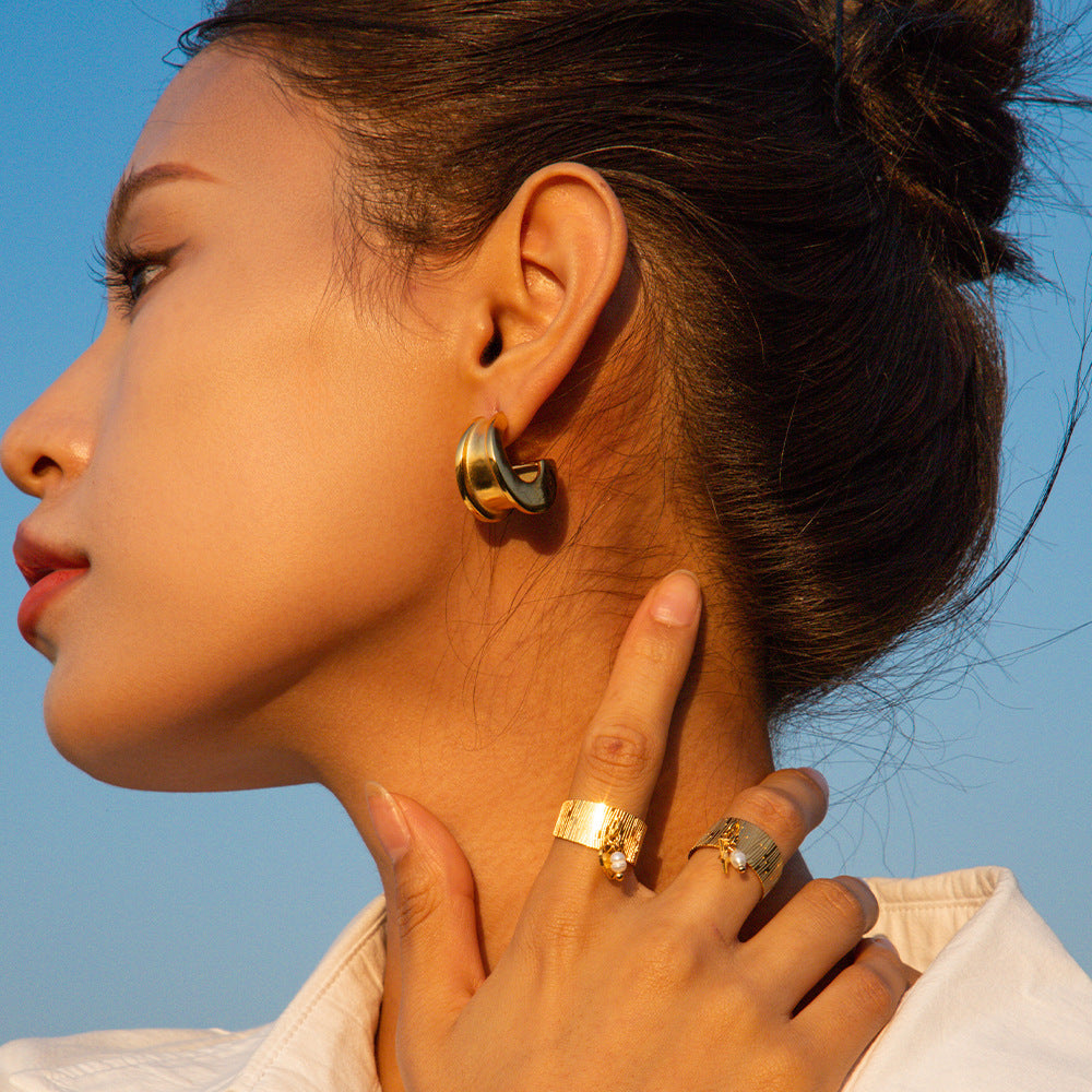 Star Heart Pendant Ring