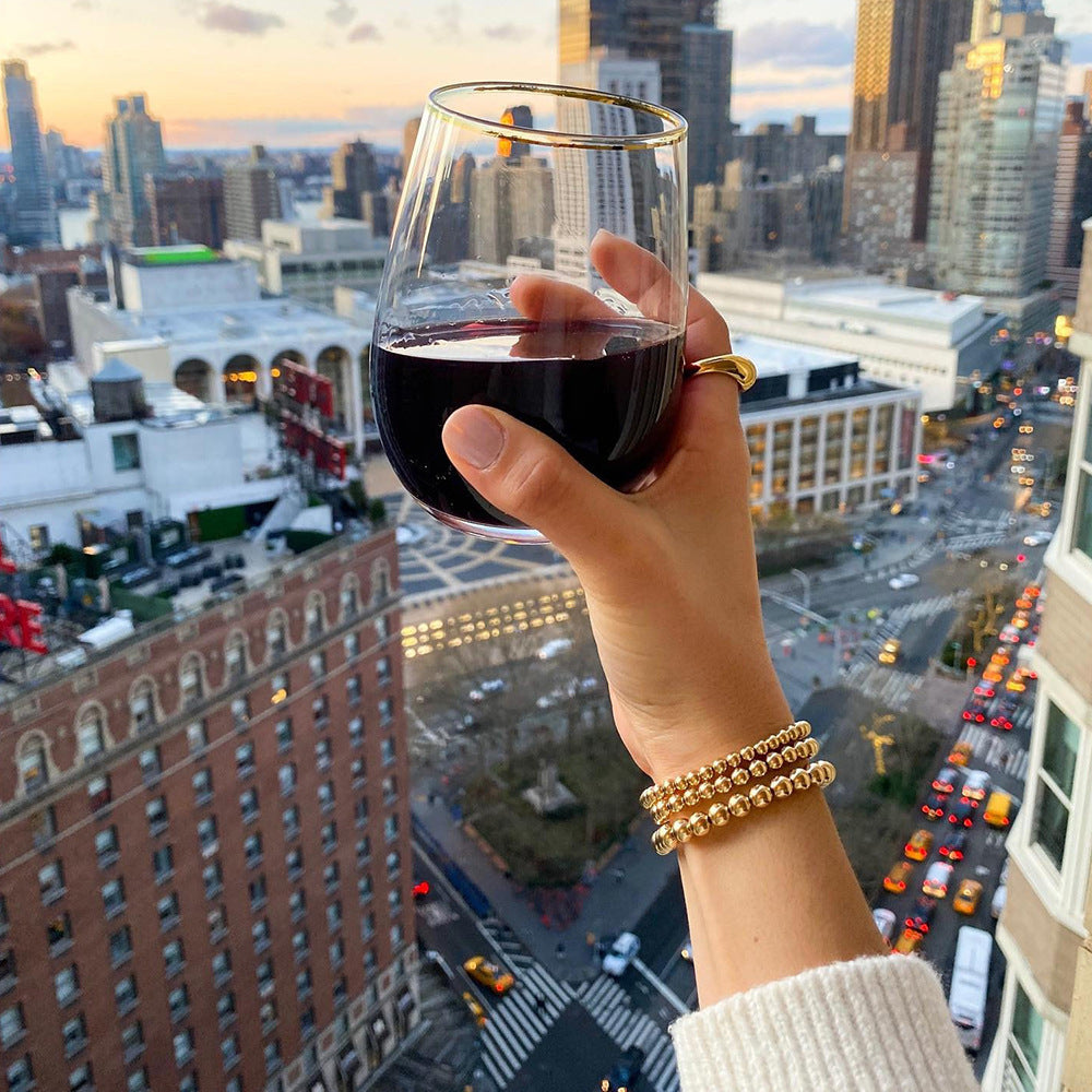 Gold Retro Beaded Bracelet